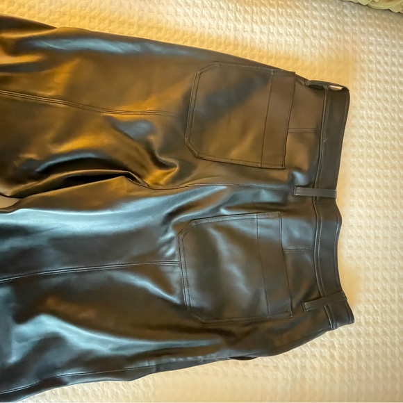 Madewell Black Faux Leather Pants - Picture 5 of 5